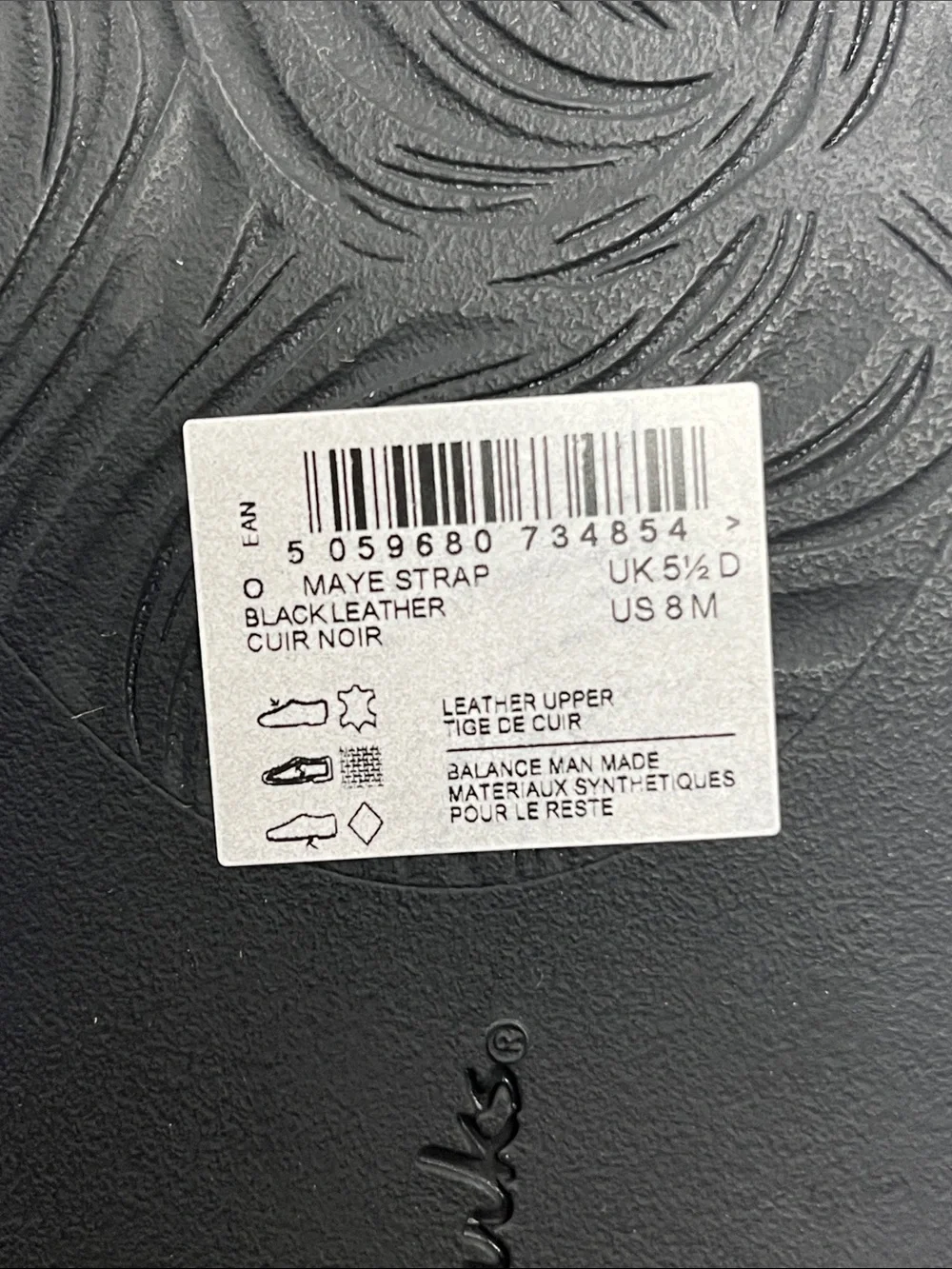 New Clarks Maye Strap Women's Boots in Black Leather Size 8